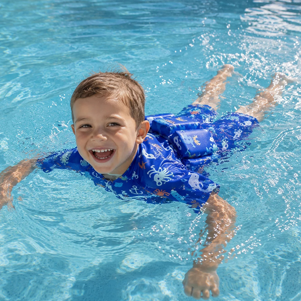 Child swimming in The Starter Suit